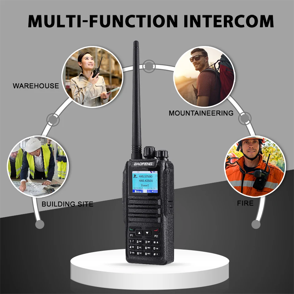 Baofeng цифровой DM-1701 Walkie Talkie Tier 2 Dual Time Slot двухдиапазонный двухсторонний радиоприемник DMR Ham любительская радиостанция HF трансивер