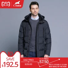ICEbear 2018 Top Quality Warm Men s Warm Winter Jacket Windproof Casual Outerwear Thick Medium Long