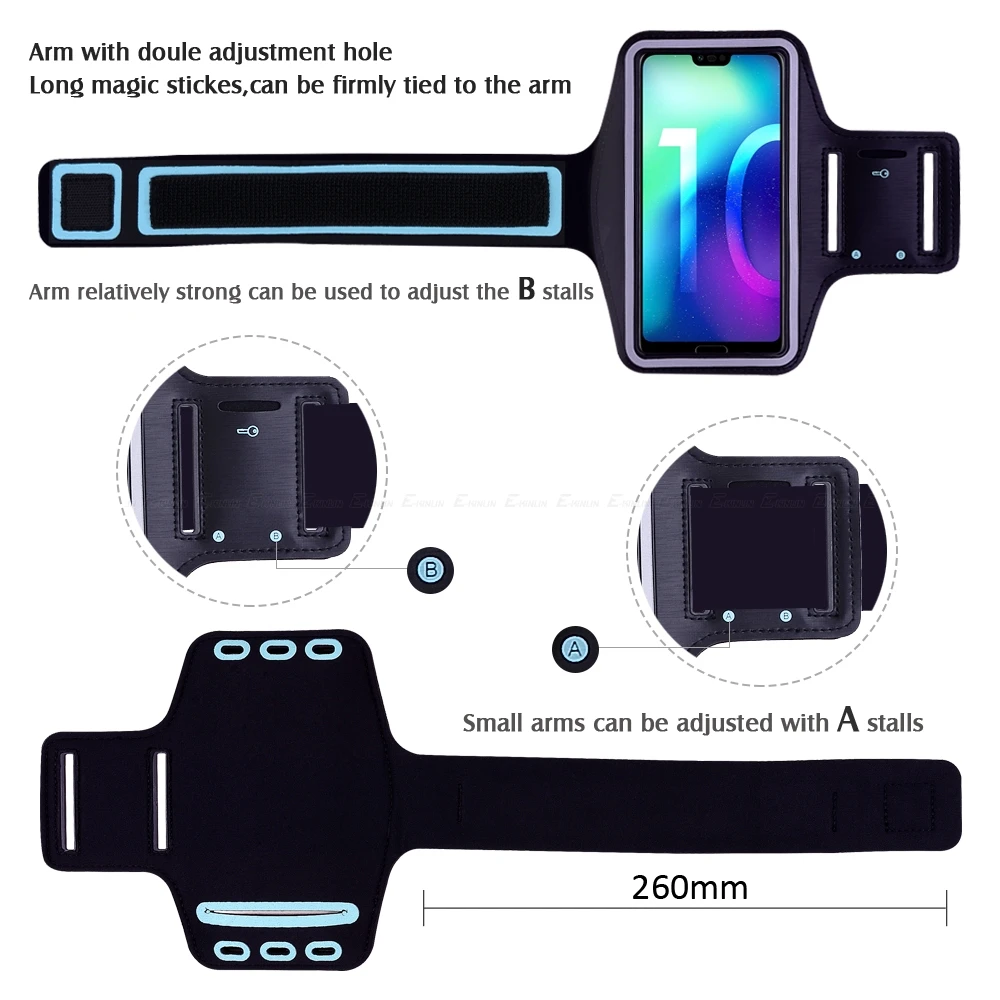 Чехол на руку для HuaWei Honor 8 9N 9 Lite Pro View Note 20 10 20S 20i 10i P Smart Z Plus спортивная сумка для телефона