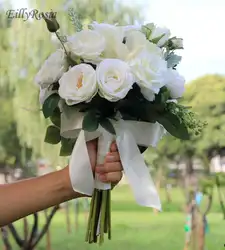 Чистый пион цветы искусственные ручной работы Свадьба в стиле кантри Букеты Свадебные Белый невесты французский букет buque de novia 2019