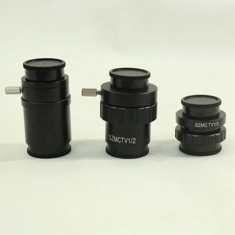 

0.5X C-mount Lens Adapter 1/2 1/3 1X CTV Adapter For SZM Trinocular Stereo Microscope Camera Accessories