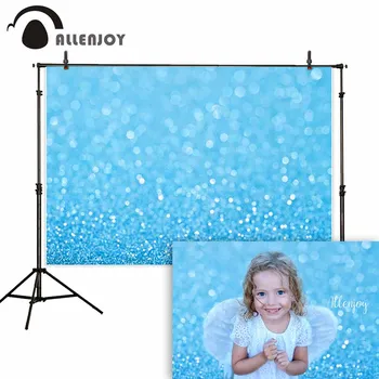

Allenjoy bokeh blue glitter photography backdrop winter birthday baby background studio photobooth photocall photo shoot prop