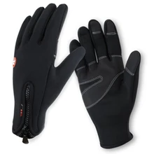 Спортивные перчатки на открытом воздухе, совместимы с сенсорным экраном, теплые ветрозащитные велосипедные лыжные перчатки для катания на лыжах, езды на велосипеде зимой