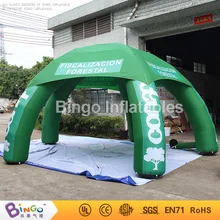 6 м надувной купол палатка-паук с 5 столбами прочный садовый тент для мероприятий игрушка тент для лужайки для пикника рекламная палатка