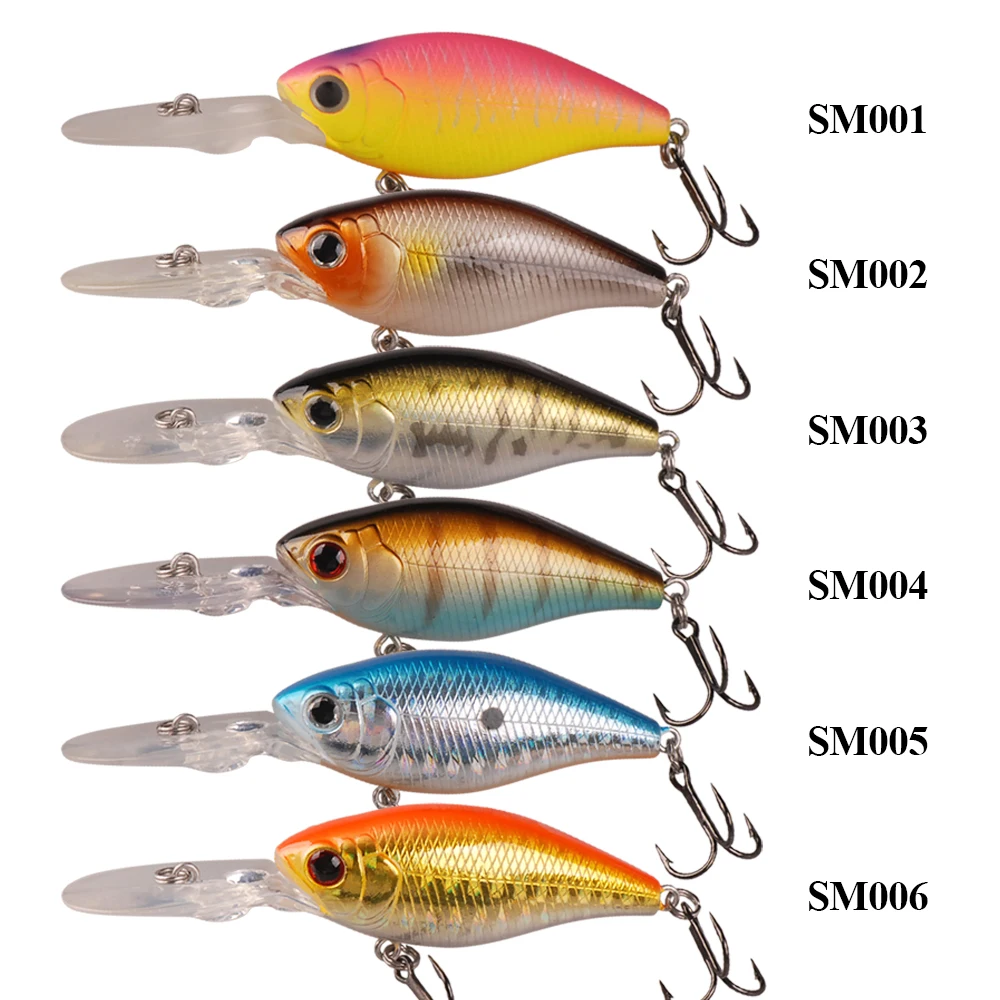 Приманка рыболовная с крючком 52 мм 7 г 0 5 м|leurre souple peche|crank baitfishing lure |
