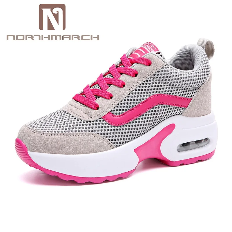 

NORTHMARCH Fashion Women Vulcanized Shoes Sneakers Ladies Breathable Casual Shoes Women Height Increasing Platform Shoes Woman