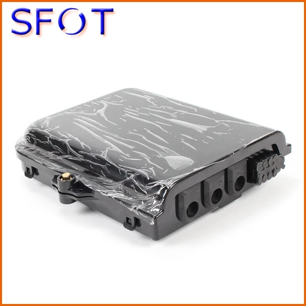

8 Cores Fiber Optic FTTH Box, black, FTTH Distribution Box, PLC Splitter Selection, IP65