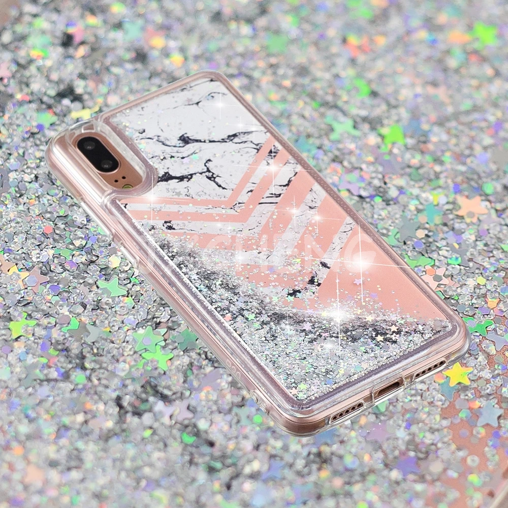 Жидкий блестящий чехол для huawei mate 10 P8 P20 LITE/Pro/Enjoy 7 S/Honor 9 lite/10/7A Pro Модный чехол с бабочкой и цветами