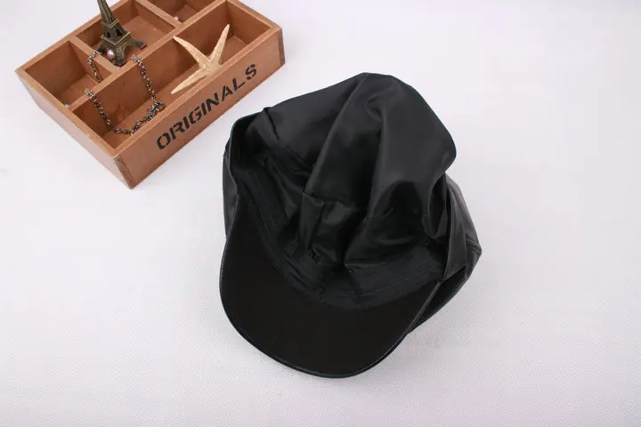 Восьмиугольная кепка из искусственной кожи, кепка газетчика в стиле ретро, женская кепка для отдыха, аксессуары для шляп
