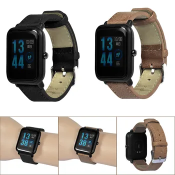 

HIPERDEAL 1PC Retro Replacement Bracelet Leather Band For Xiaomi Huami Amazfit Bip Youth Watch For Gift Apr6
