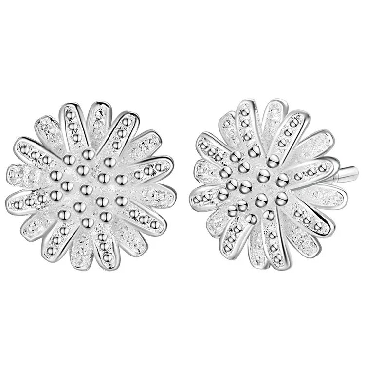 

Fashion Flowers Jewelry Silver Earrings Women Earring PR081