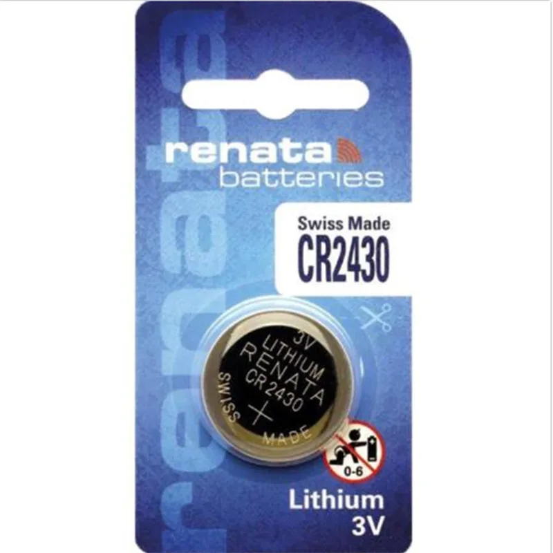 Литиевая батарея renata CR2430 3V % 100 оригинальный бренд 2430 бесплатная доставка|lithium battery