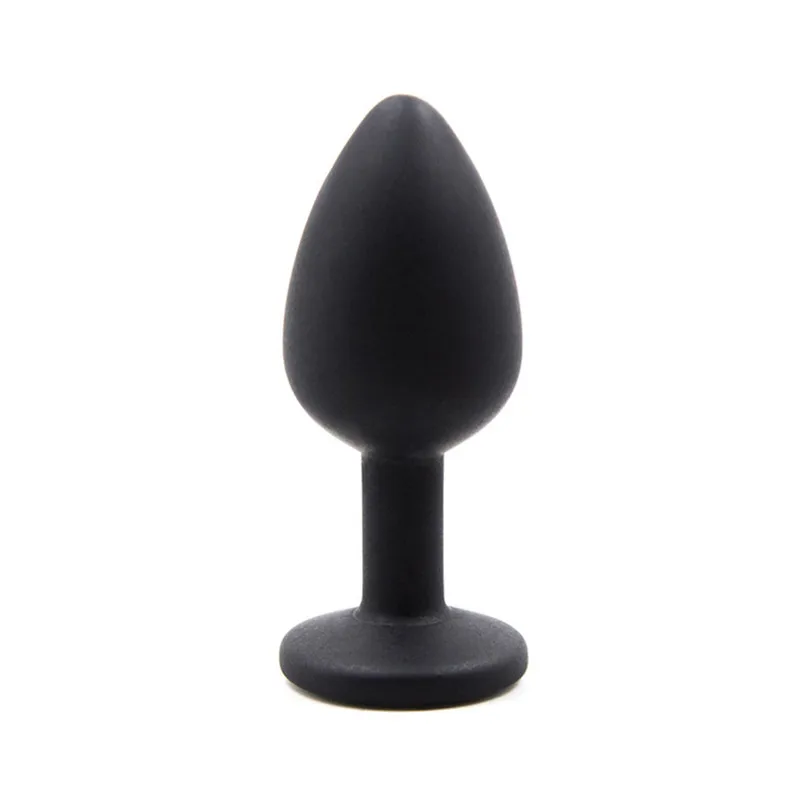 Adult Accessory Silicone Anal Plug Silicone Women and Men Erotic Butt Plugs with Colorful Crystal Jewelery plugue anal  (3)