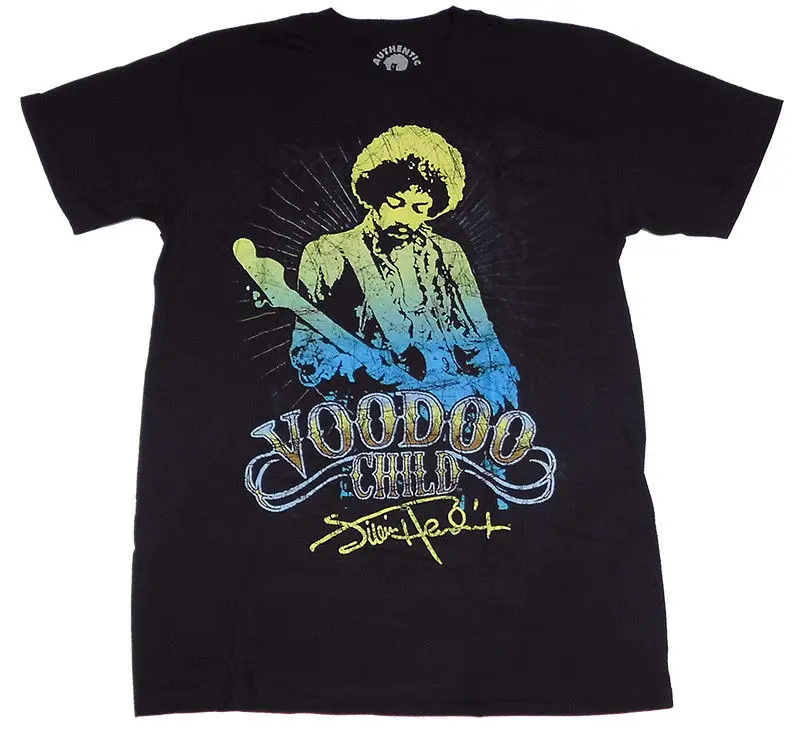 

JIMI HENDRIX Voodoo Child Official Fitted Jersey T Shirt 2018 New Arrival T-Shirt Fresh Design Summer Good Quality