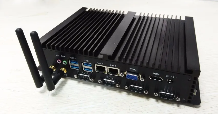 8G Оперативная память+ 128 г SSD Безвентиляторный HTPC Intel celeron 1037 г 4* com 2 Lan порт Linux кабельный адаптор мини-hdmi для ПК Win 7/8/10 NC250