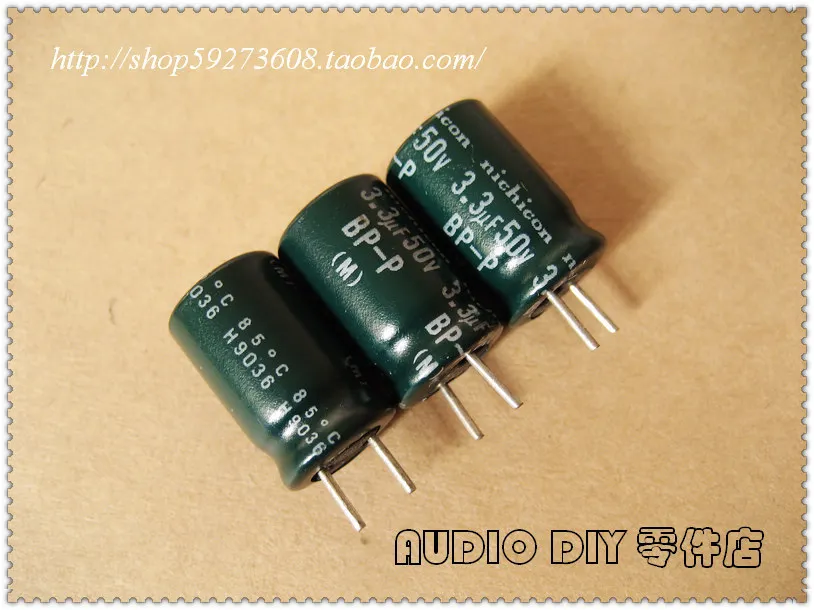 

2020 hot sale 30PCS/50PCS Nichicon old BP-P (DB) 3.3uF/50V audio with a non-polar electrolytic capacitor free shipping