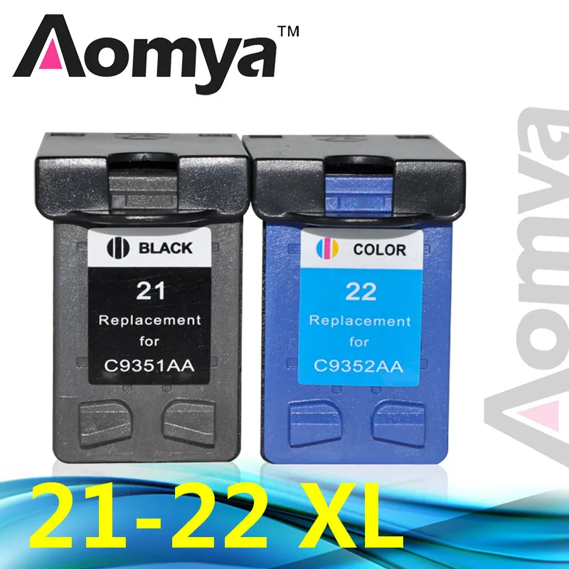 Aomya картридж совместимый для hp 21 22 21xl 22xl (C9351A C9352A) Deskjet 3915 1530 1320 1455 F2100 F2180 F4100 F4180|ink