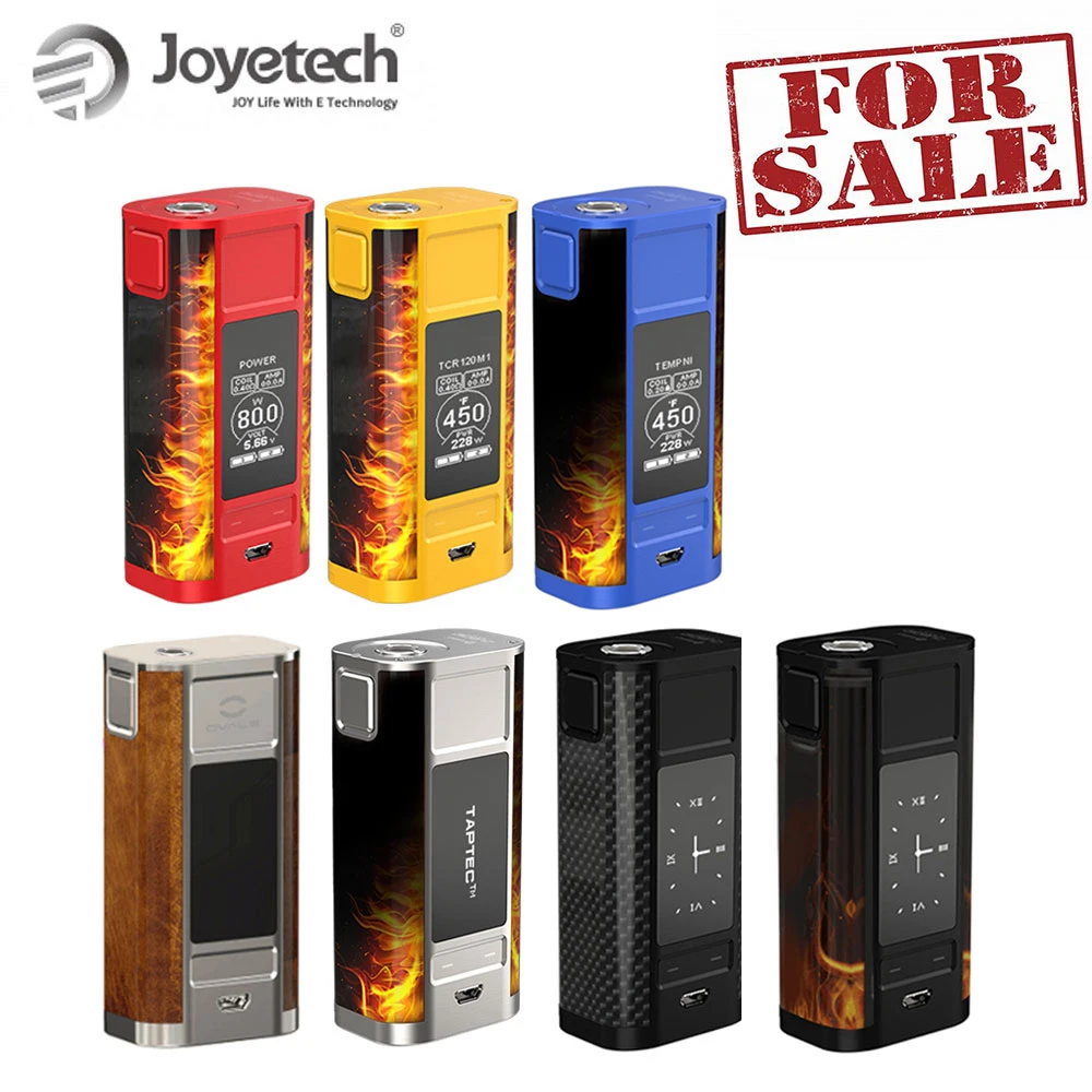 Оригинальный электронная сигарета Joyetech cuboid Tap поле Mod с OLED дисплей 228 Вт Батарея комплект работает на 18650 электронная сигарета Большая