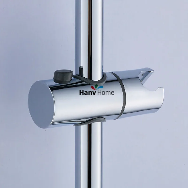 

ABS Chrome 24 mm Shower Head Rail Slider Holder Adjustable Riser Bracket rack Slide Bar Bathroom Faucet Accessories