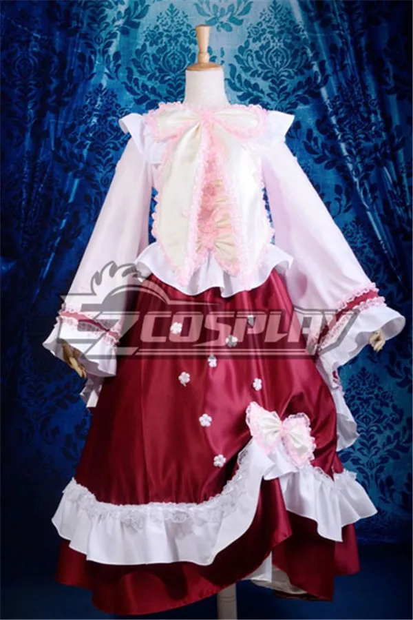 Touhou Project Houraisan Kaguya Lolita Cosplay Anime Kostuum E001 Touhou Project Houraisan Kaguya Lolita Cosplay Anime Kostuum E001