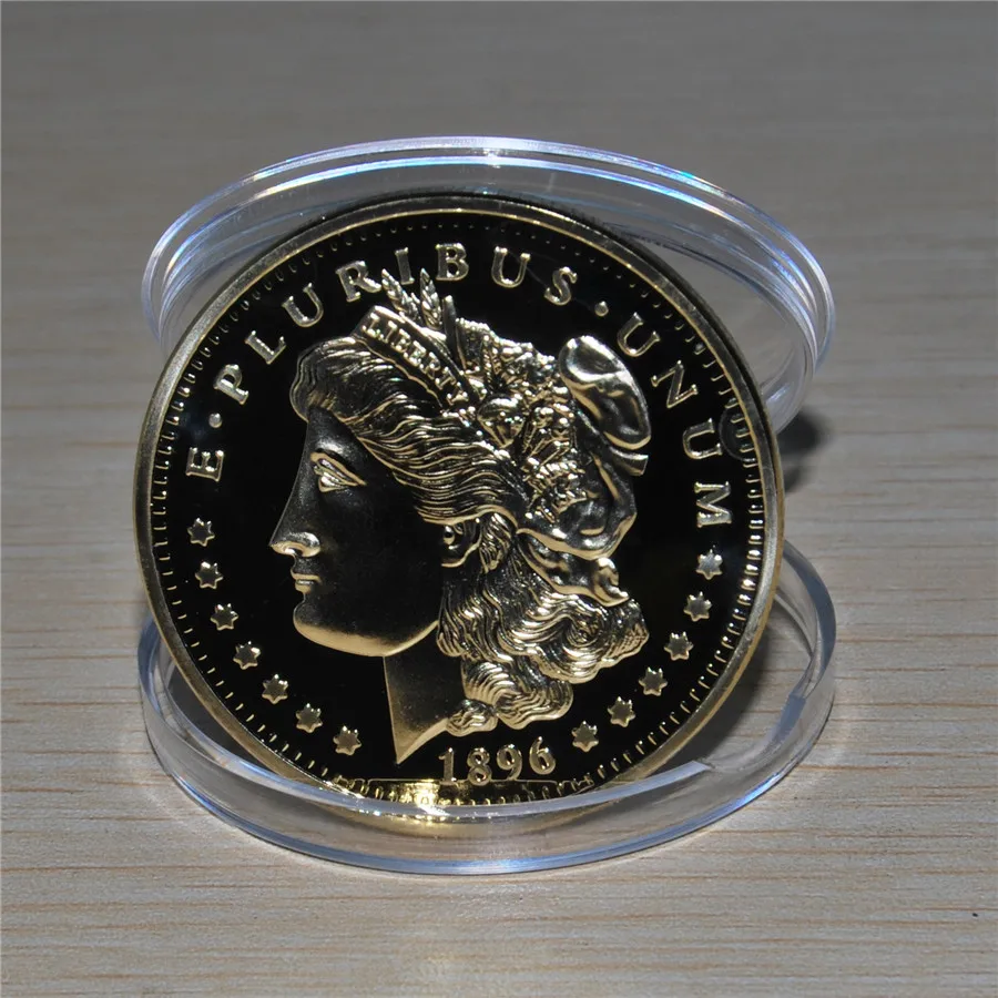 1896 Usa E Pluribus Unum Gold Replica Commemorative Coin Gold