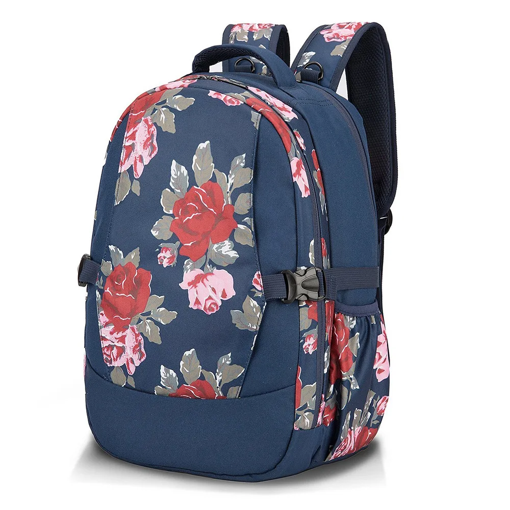 

Diaper Bag Shoulder Backpack Multifunctional Peony Flower Mother Baby Bag Super Large Capacit Maternity Backpack On The Stroller