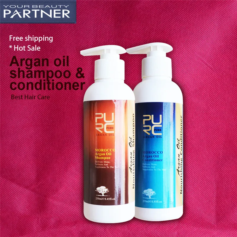 PURC Professional Hair Care Set Argan Oil Moisturizing Oil Control Shampoo And Nourishing Repair Damage Hair Conditioner 500ml PURC Professional Hair Care Set Argan Oil Moisturizing Oil Control Shampoo And Nourishing Repair Damage Hair Conditioner 500ml