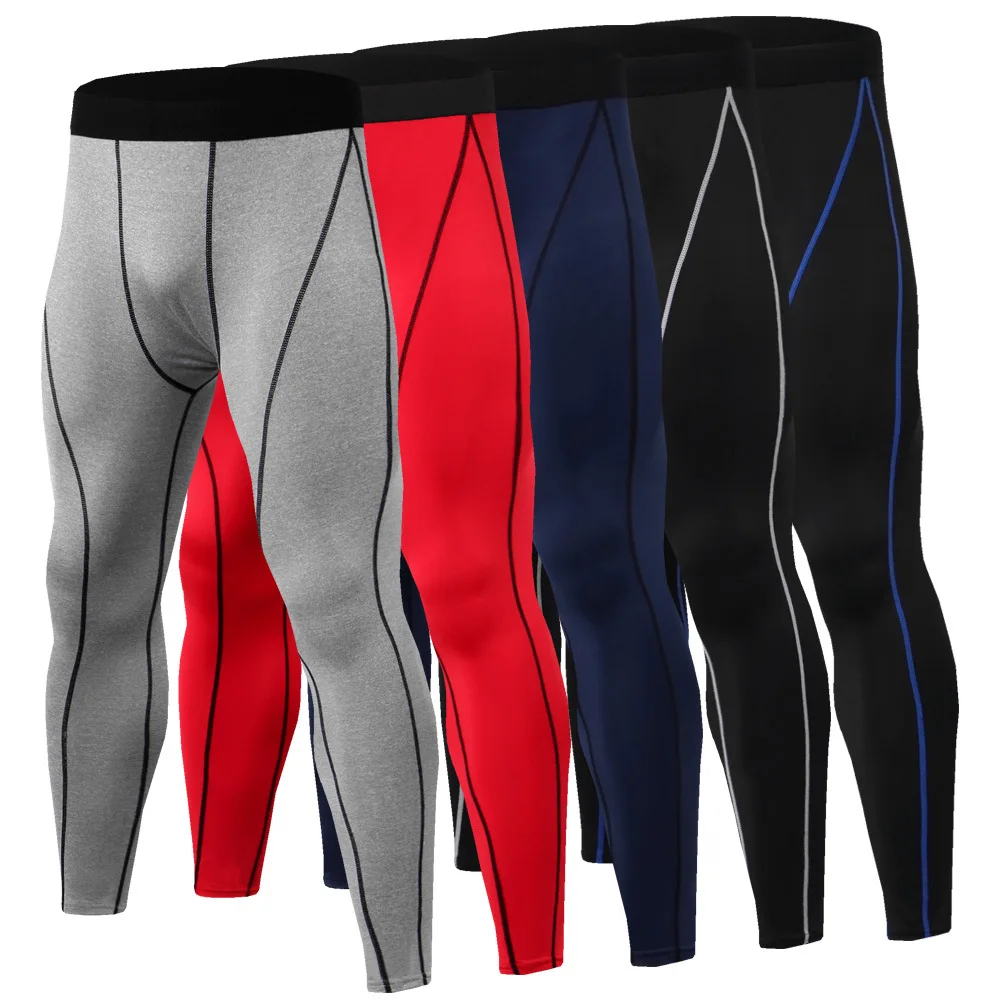 Спортивные брюки мужские Фитнес Тренировочные штаны дышащие Bpeed сухие брюки мужские стрейч-колготки
