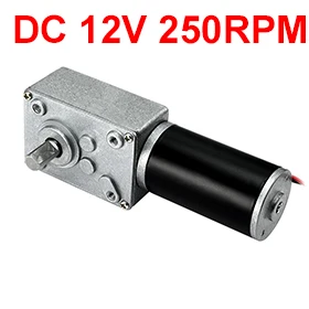 1Pcs Reversible High Torque Turbo Worm Speed Reduction Geared Motor DC 12V 