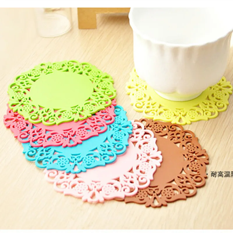 

Round Cup Bowl Insulation Mat Table Non-Slip Potholder Tableware Pad Home Hotel Placemat FreeShipping