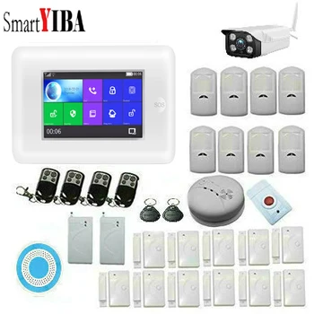 

SmartYIBA App Remote Wireless Alarm System Home Security Wifi Camera Outdoor Residential Alarm RFID Video Door Phone PET PIR