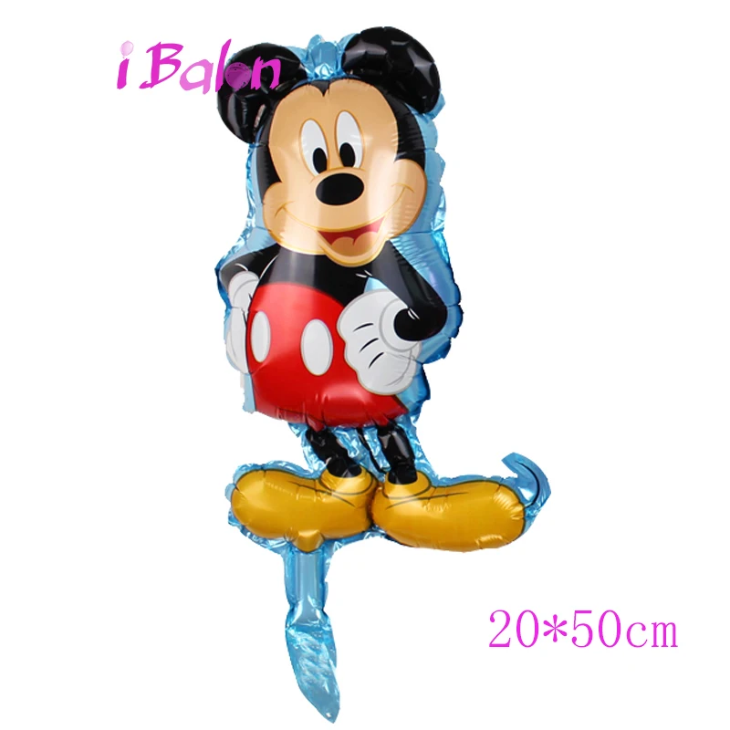 112cm Giant Mickey Minnie Mouse Balloon Cartoon Foil Birthday Party Balloon children Birthday Party Decorations kids Gift - Цвет: 1pc miki