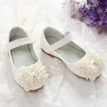 Pearl Children’s Shoes Girls Leather Shoes Soft Flats Comfort Casual Princess Shoes Toddler Infant Baby Girl Shoes Half Sandals