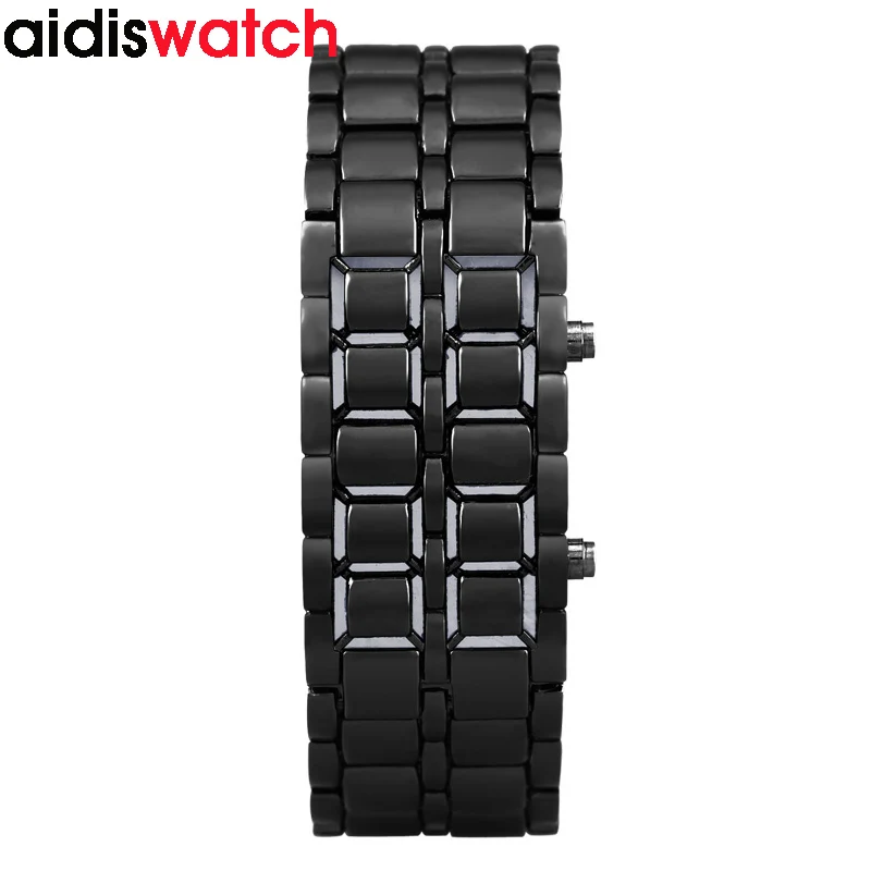 top high quality water-proof luminous alloy wristwatch bracelet wristband 