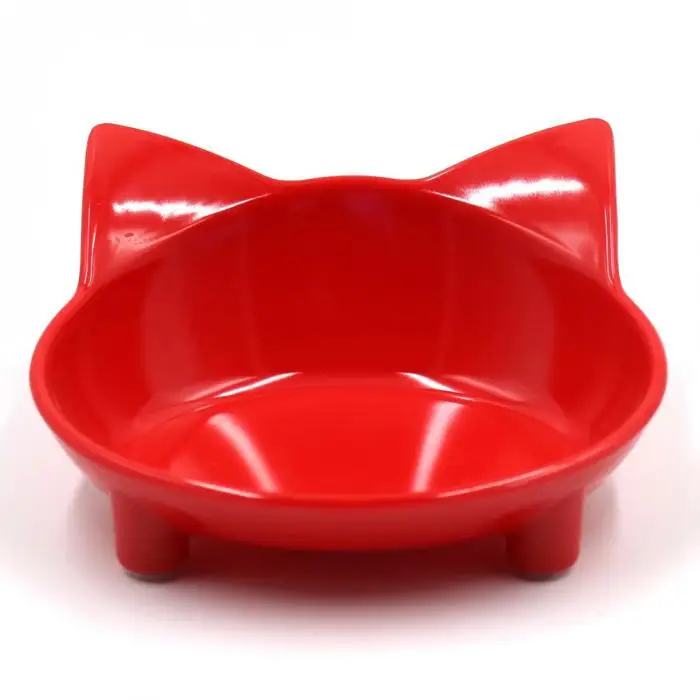 Shallow Cat Food Bowl Wide Dish Non Slip Cats Feeding Bowl for Relief Whisker Fatigue MYDING