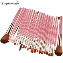 

SHOUHENGDA 22Pcs Professional Makeup Brushes Eyebrow Eyeliner Lip Blusher Foundation Powder Cosmetic Maquiagem Tools Set