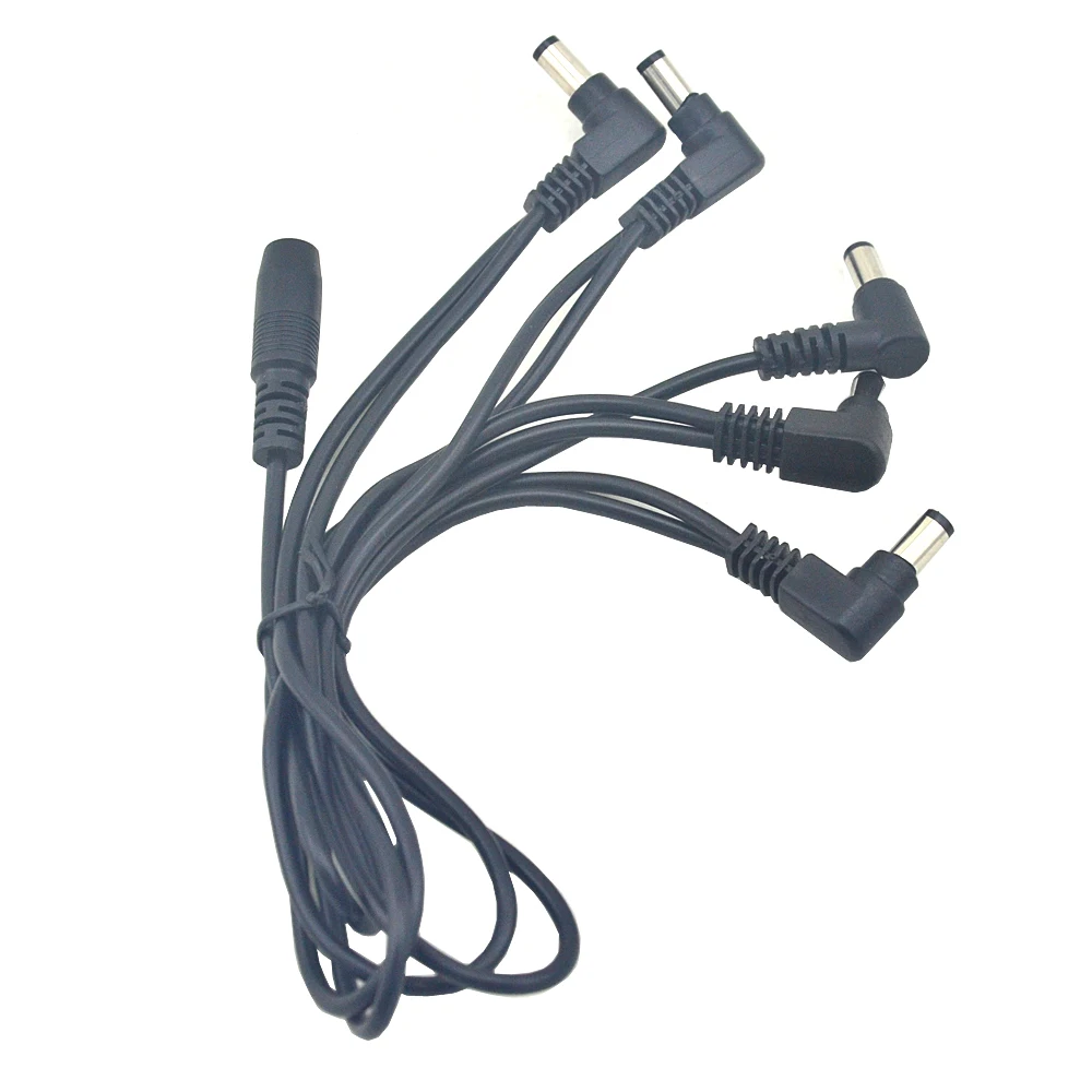 Daisy Chain 5 Way Guitar Effects Pedal Power Supply Cable for 9V DC