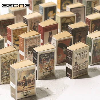 

EZONE Vintage Style Matchbox Shape Mini Notebook 244 Pages Portable Memo Pad Creative Students Stationery Gift For Friends New