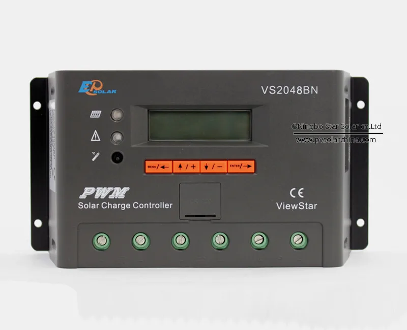 1 шт. x 20A 12 В 24 В 48 В VIEWSTAR vs2048bn EP ШИМ солнечной системы комплект контроллер с ЖК-дисплей дисплей