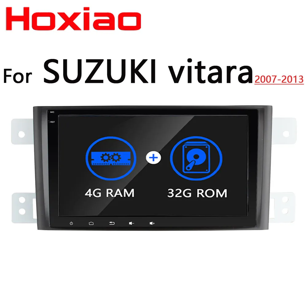 Автомобильный Android dvd-плеер для Suzuki Grand Vitara Escudo JT 2007-2013 8 дюймов gps навигация Bluetooth WiFi Can-Bus BT RDS 2 din