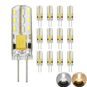 

12pcs/lot G4 LED 1.5W AC/DC 12V Led Lamp LED Bulb 3014SMD 24LED lamp 360 Beam Angle LED spot light warranty Crystal lamp light