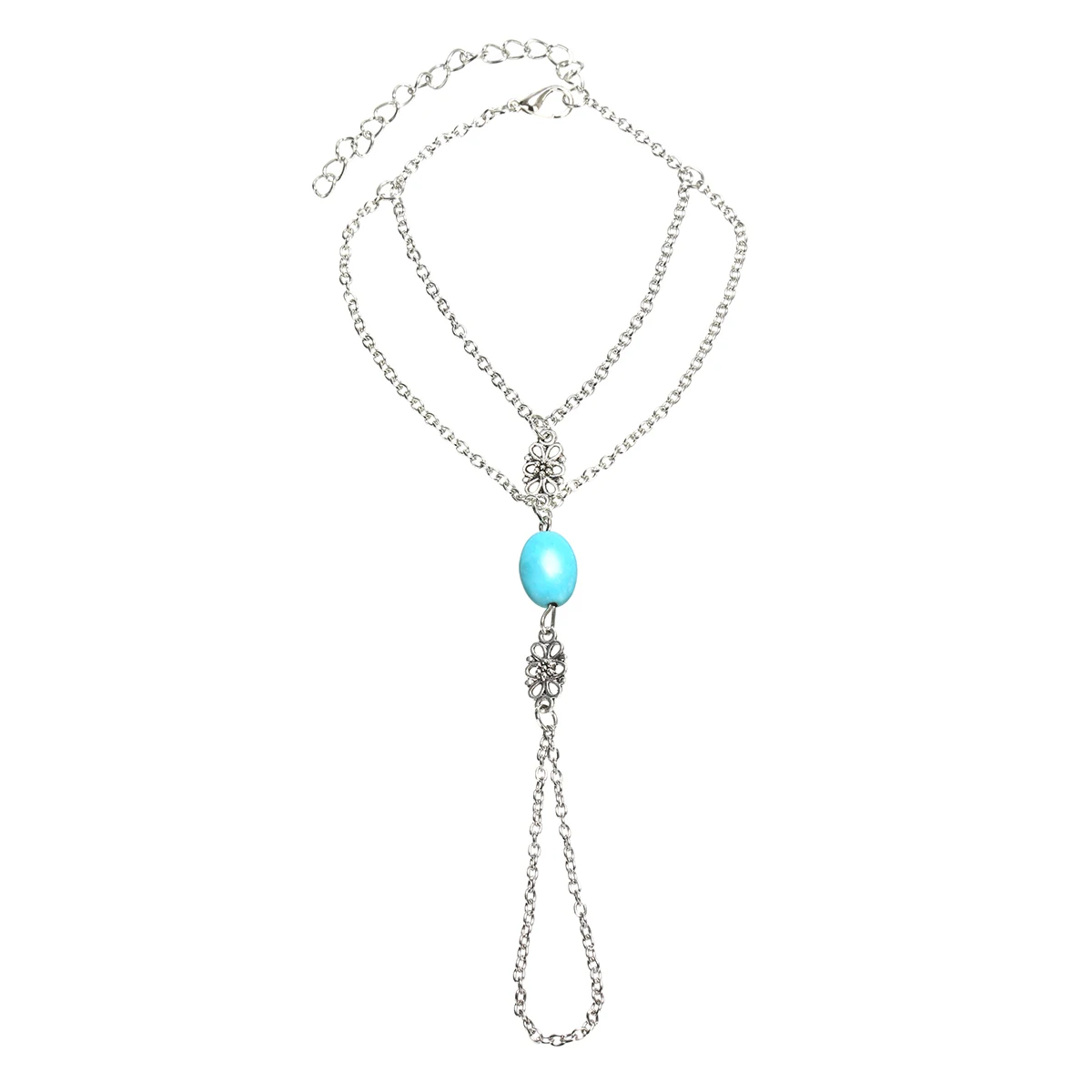 Charms Bead Slave Chain Hand Harness Chain Shellhard Boho Vintage Link Bracelets  Bohemian Jewelry For Women Femme Bijoux