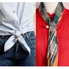 1 PCS Fashion Scarf Ring Wild Pearl Silk Scarf Buckle Clothing Angle Knot Square Scarf Button Scarf Accessories 3