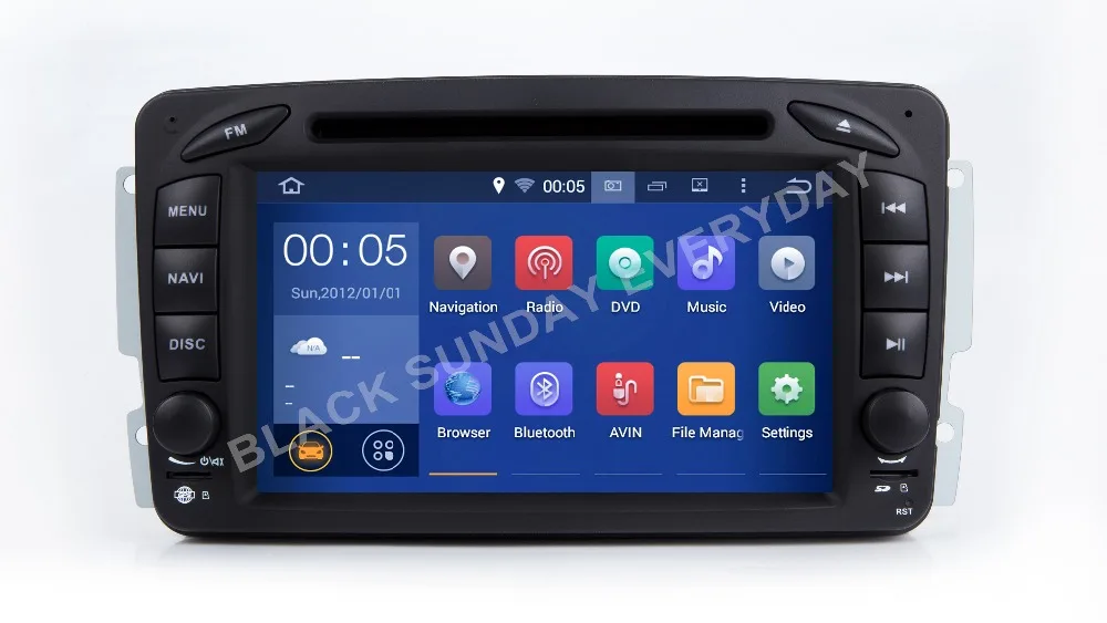 

Android 9.0.1 2 Din 7 Inch Car DVD Player For Mercedes/Benz/CLK/W209/W203/W168/W208/W463/Vaneo/Viano/Vito RAM 2G WIFI GPS Radio