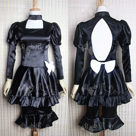 

Black Rock Shooter Animation Yomi Takanashi Cosplay Costume Halloween Uniform Outfit Dress+Pants Custom-made