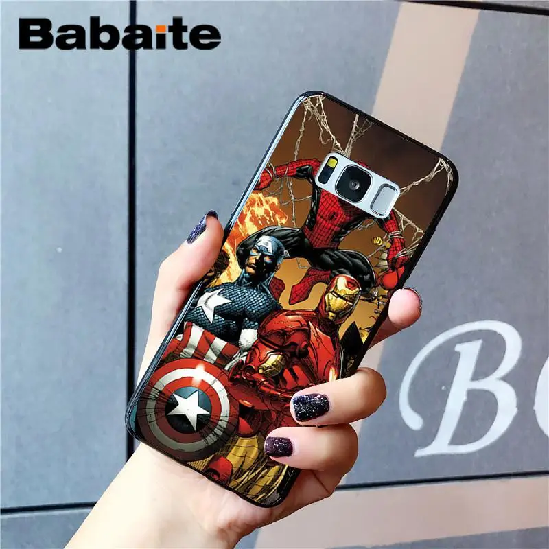 Babaite Marvel Мстители Jorker Dead Pool DIY печать рисунок чехол для телефона для samsung Galaxy S4 S5 S6 S7 S8 S9 S9 plus