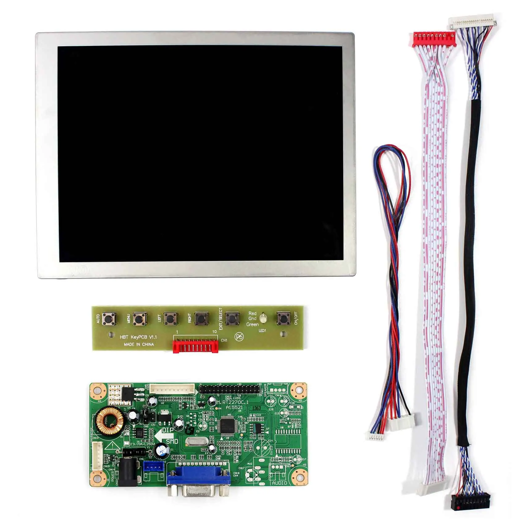 VGA signal input lcd controller board with 6.5inch G065VN01 V2 640x480 lcd panel