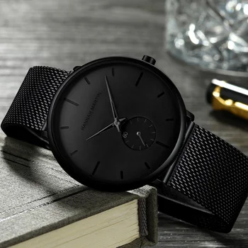 

Dropship 2019 New Simple Design Waterproof Stainless Steel Mesh Small dial Men Watches Top Brand luxury Quartz relogio masculino