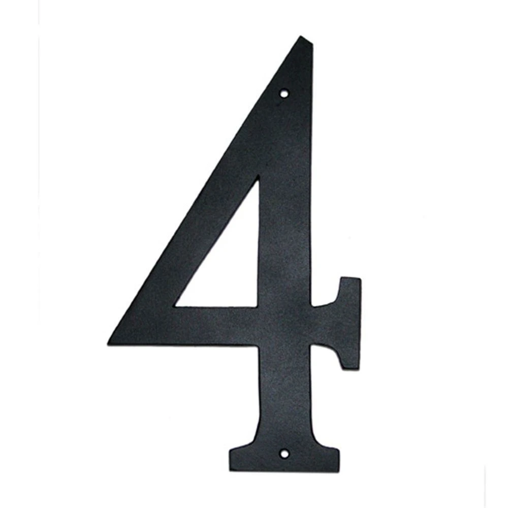 

Montague Metal Products CSHN-4-6 6 In. Standard Modern Font Individual House Number 4