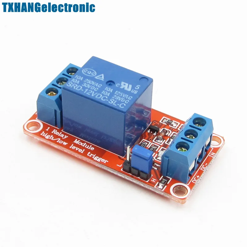 12V 1 Channel Module With Optocoupler Isolation High and Low Level Trigger Relay (2)
